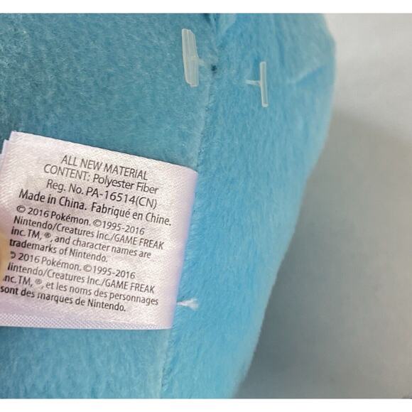 Nintendo Pokemon TOMY Wobbuffet Plush Toy 8" Doll Official 2016 Stuffed Animal - Picture 9 of 10